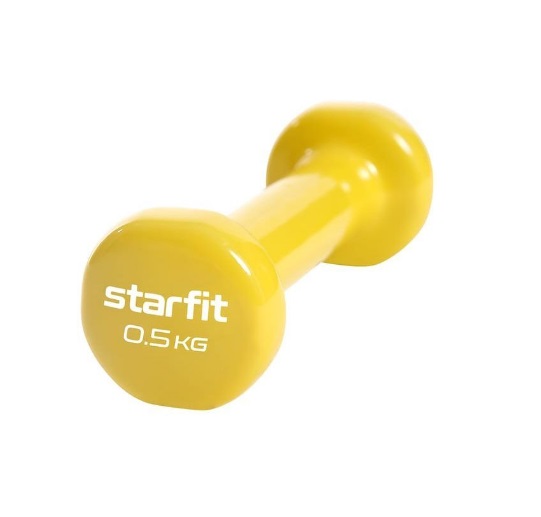 Гантель Starfit Core DB-101 0,5 кг 1 шт. желтый